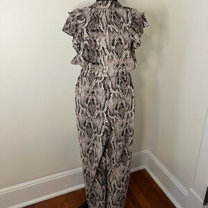 1.state Snakeskin Print Jumpsuit
